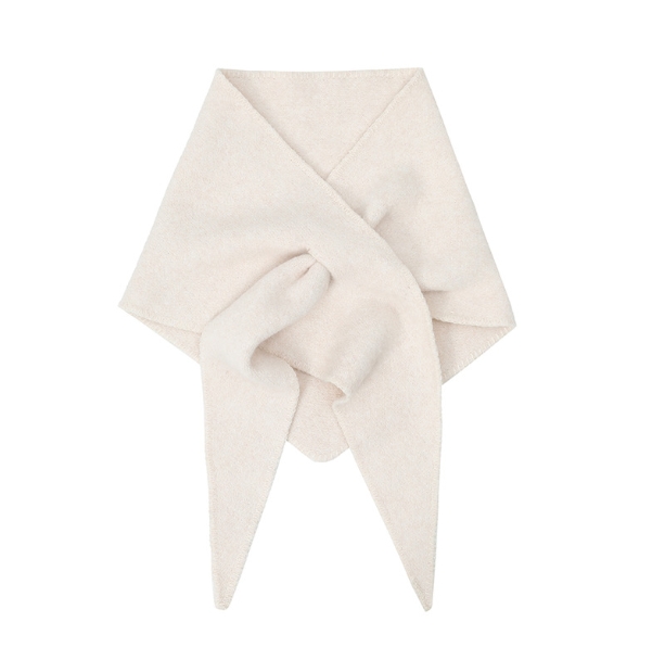 Luxury Knit Matcha Green Wool Triangle Scarf