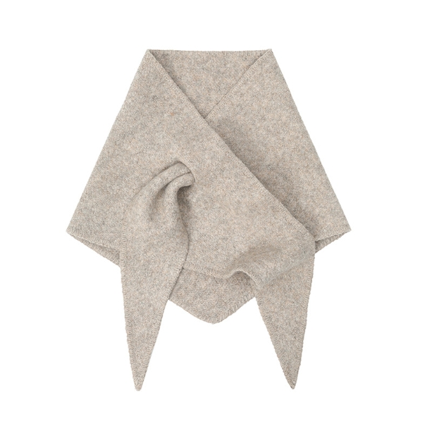 Luxury Knit Matcha Green Wool Triangle Scarf