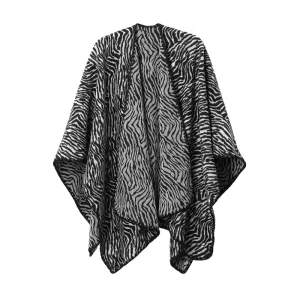 Fall Women's Zebra Print Shawl Wraps