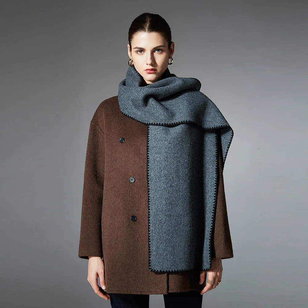 Custom DoubleSided Couple Solid Color Scarf