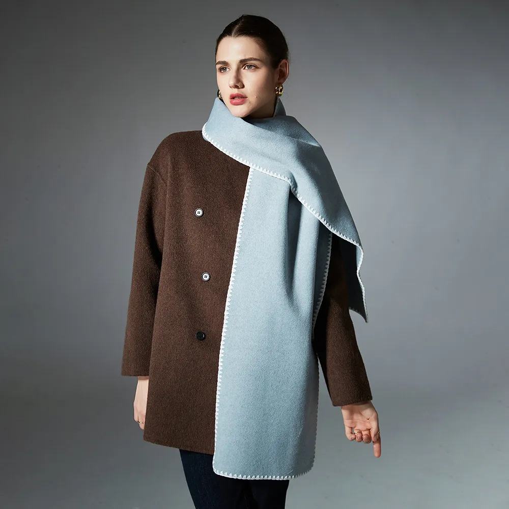 Custom DoubleSided Couple Solid Color Scarf