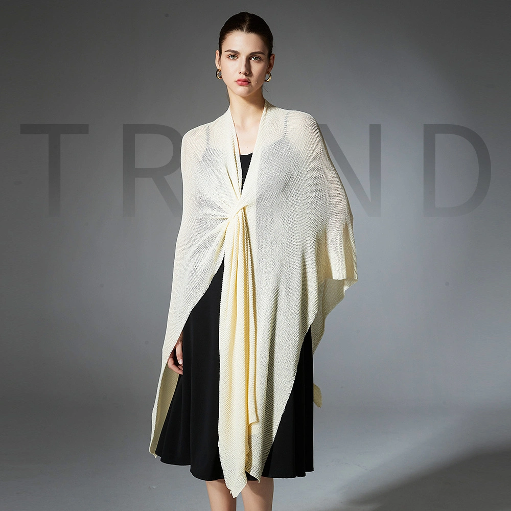 Custom Trendy Knit Sheer Plain Shawl For Wedding