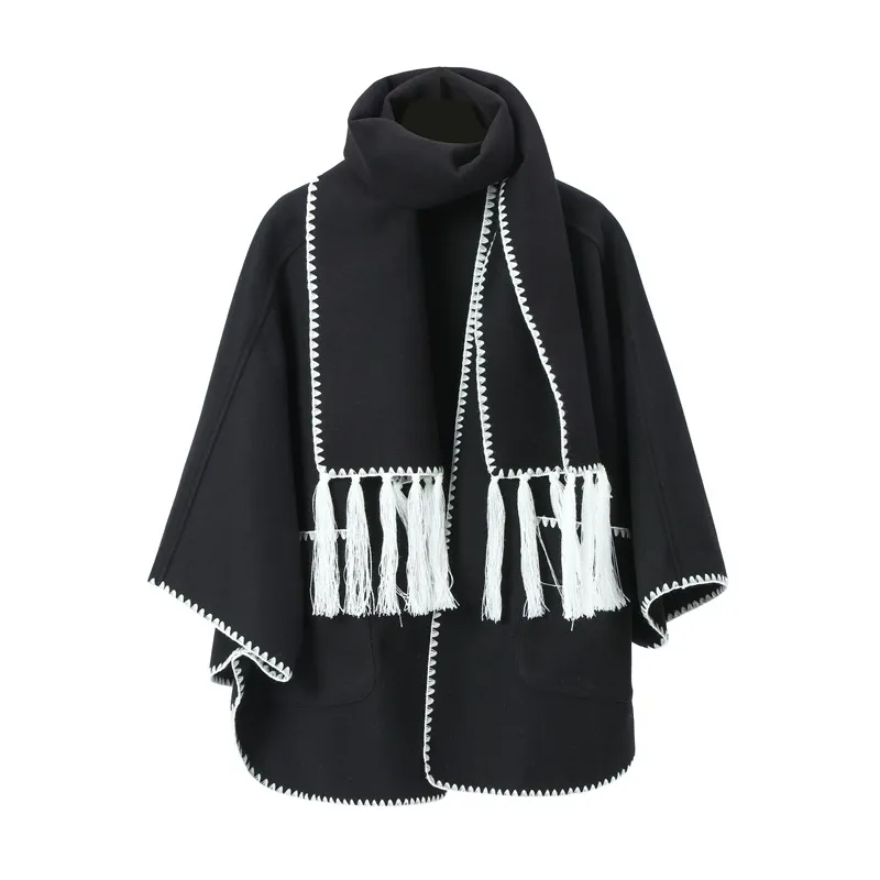Custom Two-in-one Scarf Shawl With Pockets
