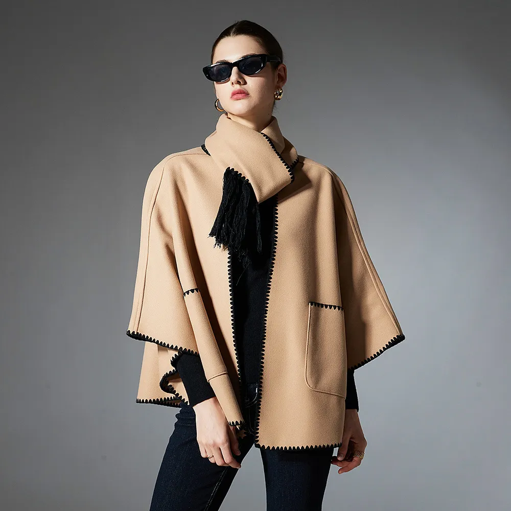 Custom Two-in-one Scarf Shawl With Pockets