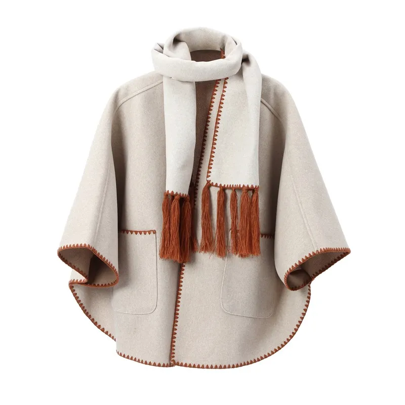 Custom Two-in-one Scarf Shawl With Pockets