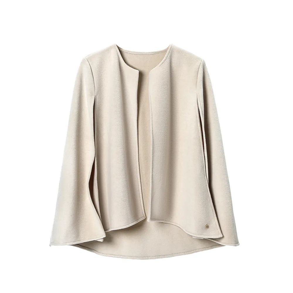 ODM High-Grade Sleeveless Plain Black White Shawl