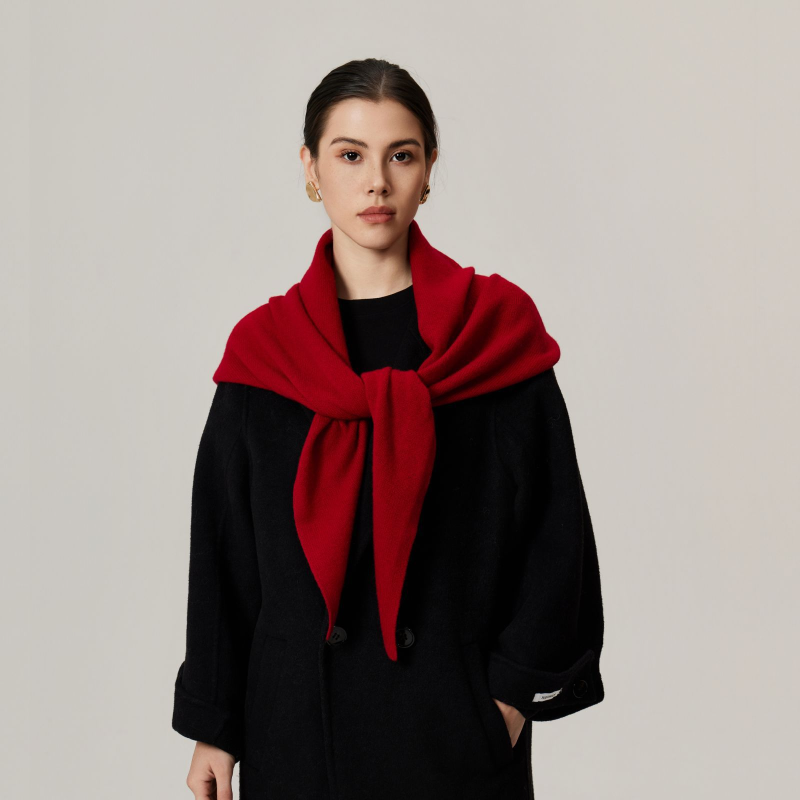 Wholesale Triangle Wool Scarf Fleece Shawl