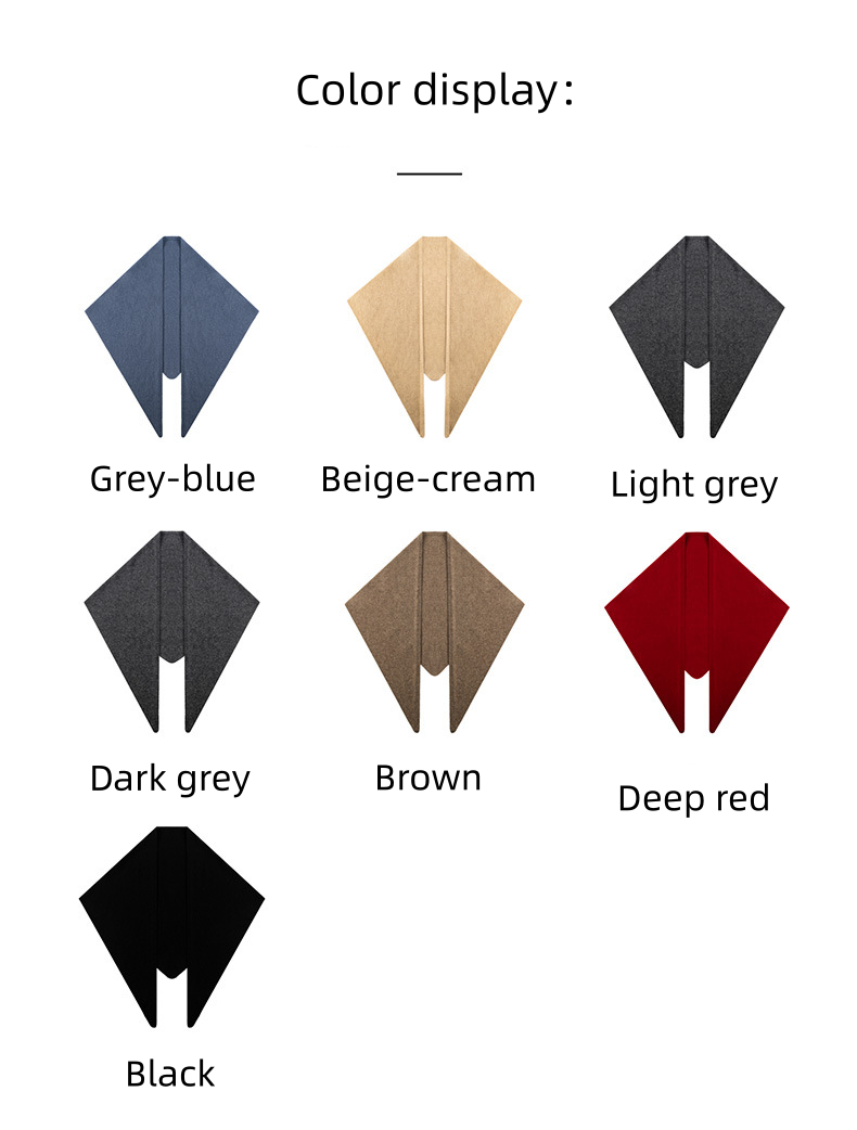 Wholesale Triangle Wool Scarf Fleece Shawl