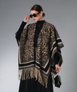 brown shawl