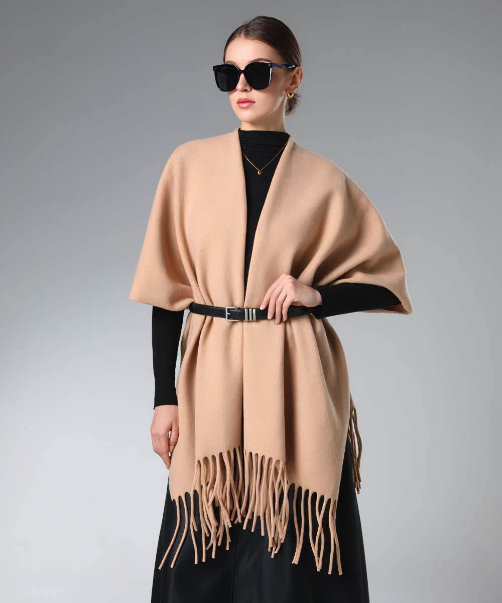 Wholesale Classics Oversized Camel Shawl With Fringe