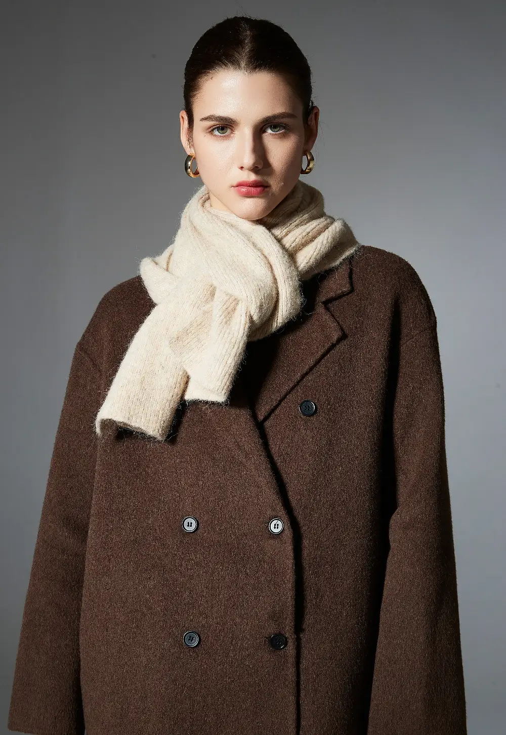 Winter Solid Color Warp-Knitted Scarf Winter Solid Color Warp-Knitted Scarf