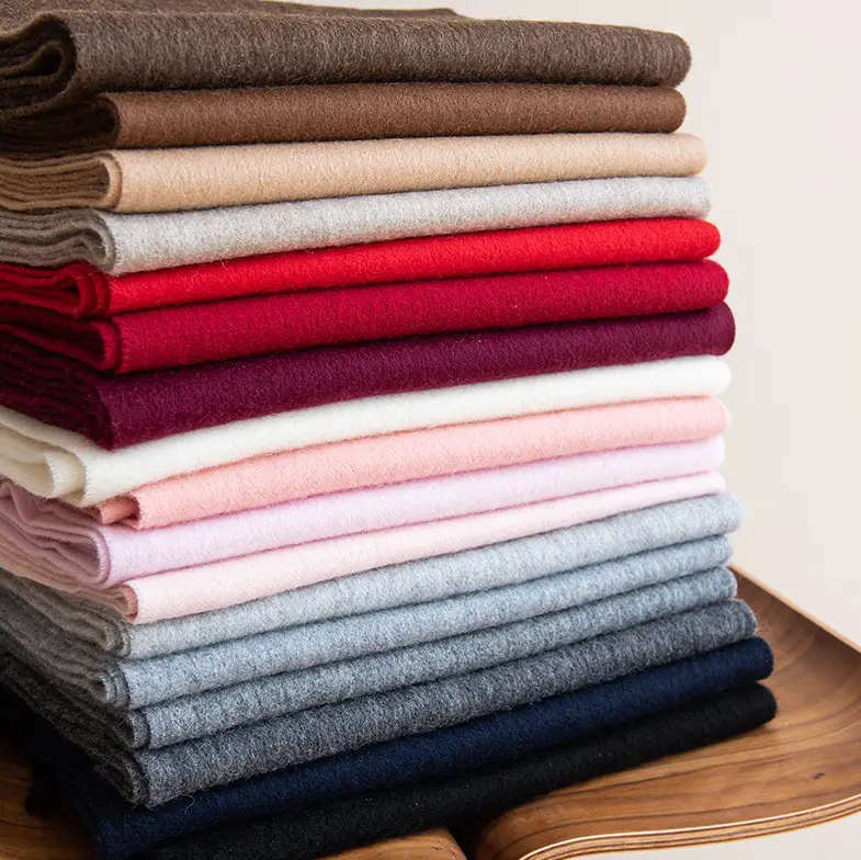 Ladies Plain 100 Wool Scarf For Winter With Tassel