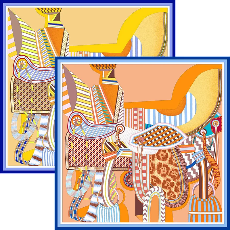 Customized Square Double Sided Silk Scarf For Women Customized Square Double Sided Silk Scarf For Women