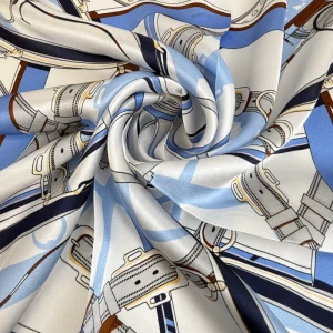 Navy-Blue-Chain-Print-Silk-Scarf-2