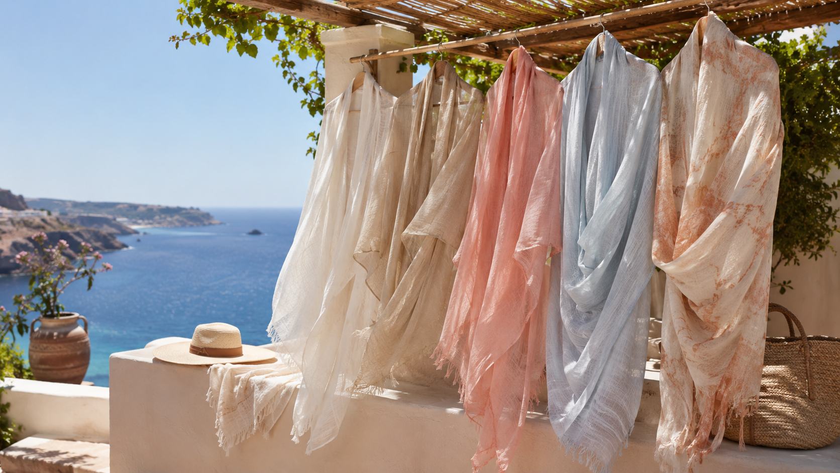 Lightweight Shawl Materials for Hot Weather and Vacation Collections