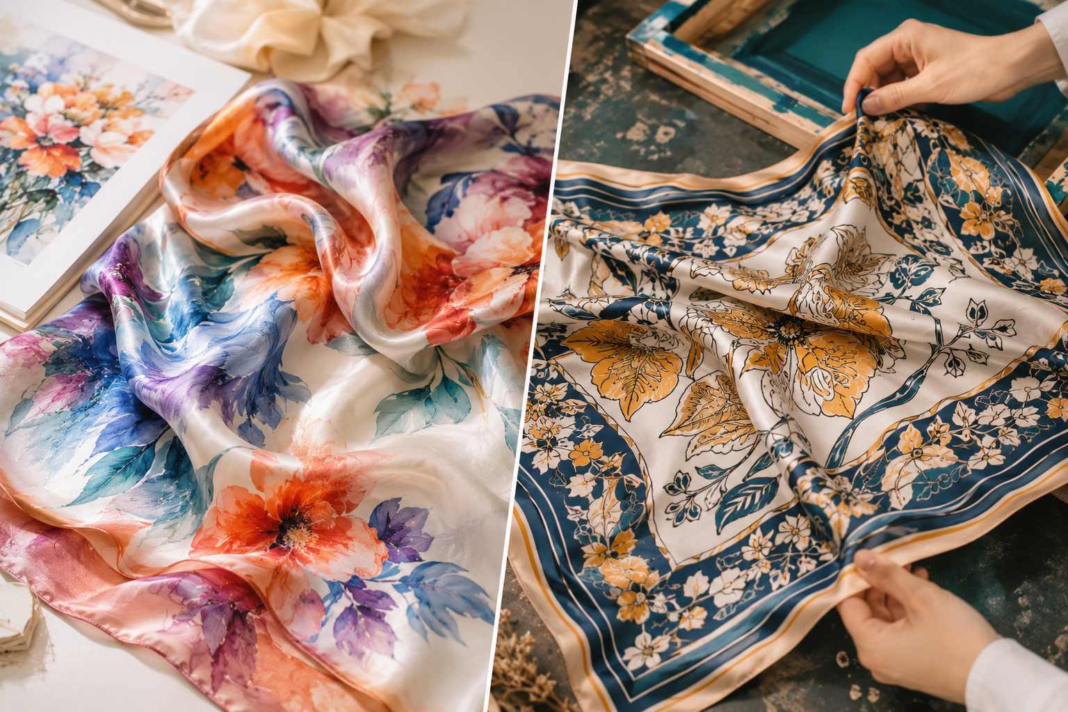 Digital Printed Silk Scarves vs Screen Printed Scarves Which Is Better