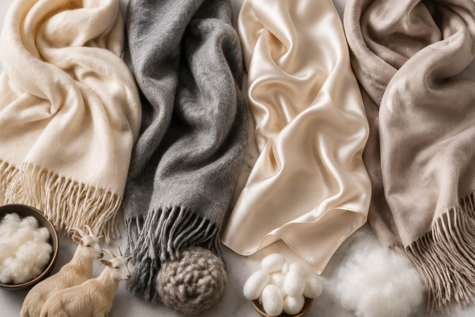 The Ultimate Guide to Choosing Luxury Shawl Fabrics Cashmere vs Wool vs Silk vs Faux Cashmere