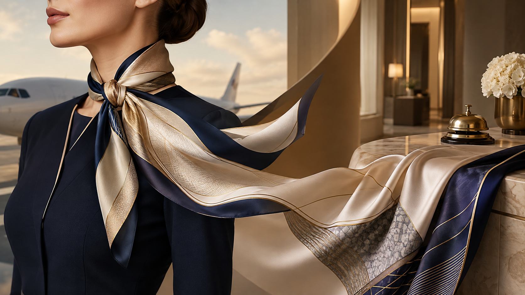 How to Design Custom Scarves for Airline Cabin Crew and Luxury Hospitality Brands