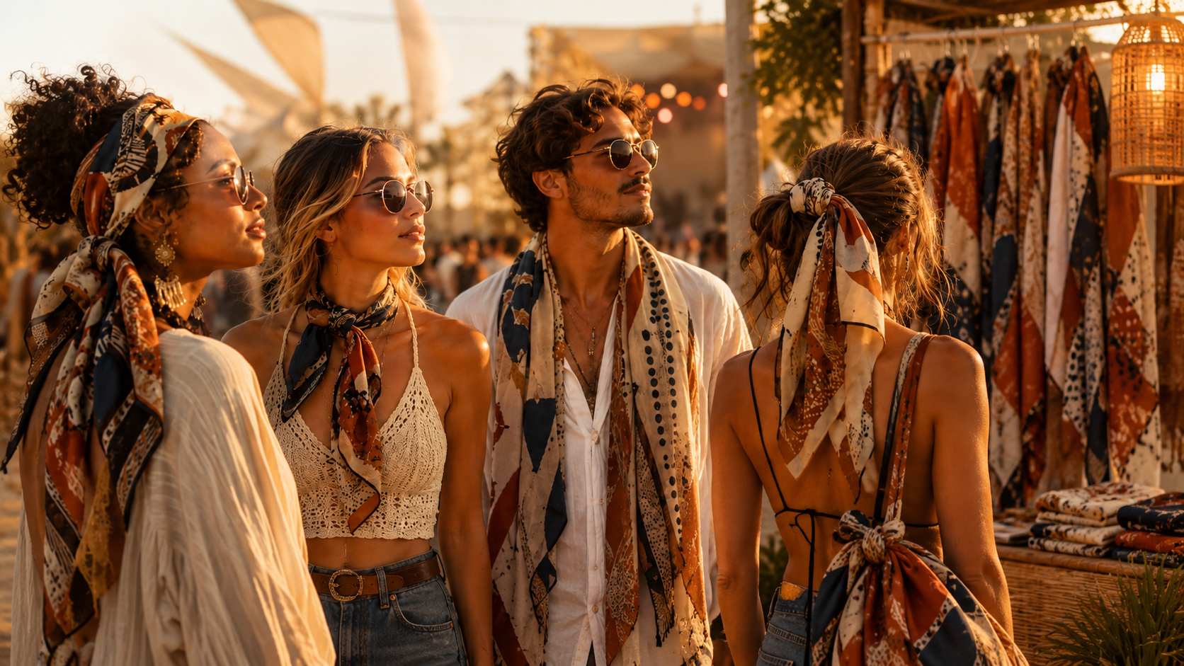 Custom Scarves for Music Festivals How Brands Create Merch That People Actually Wear