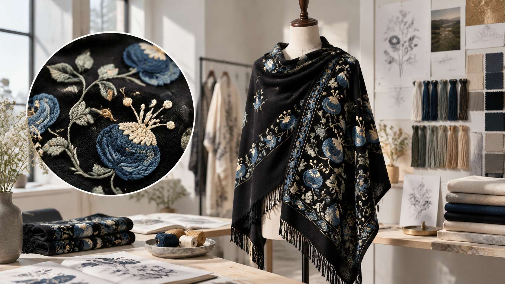 How Brands Can Evaluate Embroidery Quality Before Ordering Custom Shawls